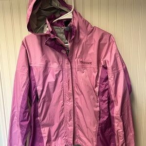 Marmot Women's Two-Tone Pink Ski/rain Jacket - lightweight shell
